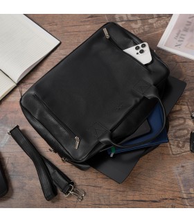 Torba męska na dokumenty A4 laptopa czarna Beltimore M03 | Krateczka.pl