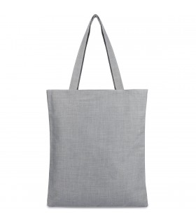 Szara Torba wielorazowa duża shopper z nadrukiem TA-32grey -Krateczka.pl