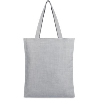 Szara Torba wielorazowa duża shopper z nadrukiem TA-20grey -Krateczka.pl