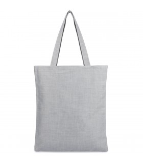 Szara Torba wielorazowa duża shopper z nadrukiem TA-84grey - Krateczka.pl