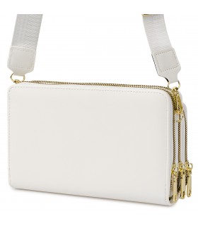 Biała Torebka crossbody damska mini na telefon POR-T-51- Krateczka.pl