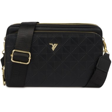 Czarna Torebka crossbody damska mini na telefon POR-T-51- Krateczka.pl