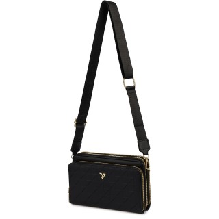 Czarna Torebka crossbody damska mini na telefon POR-T-51- Krateczka.pl