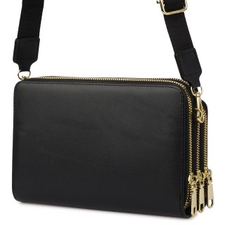 Czarna Torebka crossbody damska mini na telefon POR-T-51- Krateczka.pl