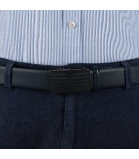 Pasek męski skórzany 3,5 cm klamra automatyczna Beltimore 02-544 | Krateczka.pl