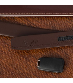 Pasek męski skórzany 3,5 cm klamra automatyczna Beltimore 02-547 | Krateczka.pl