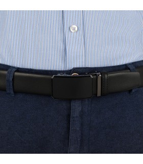 Pasek męski skórzany 3,5 cm klamra automatyczna Beltimore 02-547 | Krateczka.pl