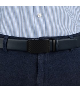 Pasek męski skórzany 3,5 cm klamra automatyczna Beltimore 02-554 | Krateczka.pl