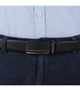 Pasek męski skórzany 3,5 cm klamra automatyczna Beltimore 02-561| Krateczka.pl