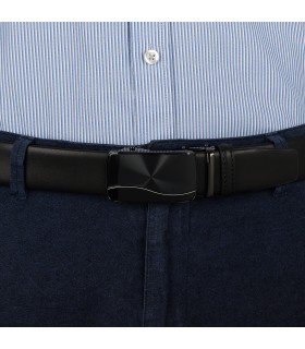 Pasek męski skórzany 3,5 cm klamra automatyczna Beltimore 02-562| Krateczka.pl