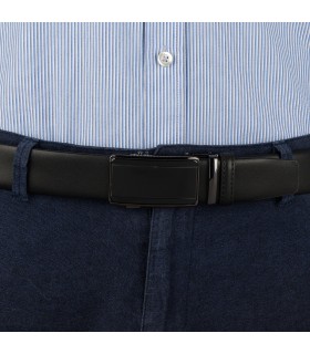 Pasek męski skórzany 3,5 cm klamra automatyczna Beltimore 02-563| Krateczka.pl