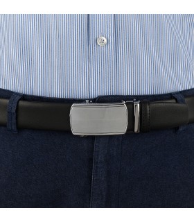 Pasek męski skórzany 3,5 cm klamra automatyczna Beltimore| Krateczka.pl