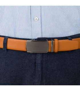 Pasek męski skórzany 3,5 cm klamra automatyczna Beltimore| Krateczka.pl