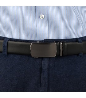 Pasek męski skórzany 3,5 cm klamra automatyczna Beltimore 02-563| Krateczka.pl