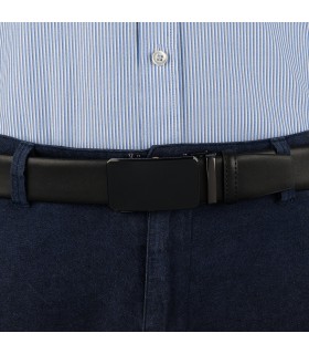 Pasek męski skórzany 3,5 cm klamra automatyczna Beltimore 02-563| Krateczka.pl