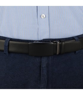 Pasek męski skórzany 3,5 cm klamra automatyczna Beltimore | Krateczka.pl
