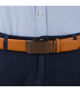 Pasek męski skórzany 3,5 cm klamra automatyczna Beltimore| Krateczka.pl