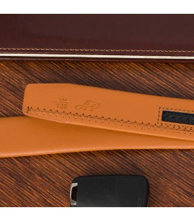 Pasek męski skórzany 3,5 cm klamra automatyczna Beltimore| Krateczka.pl