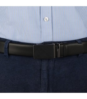 Pasek męski skórzany 3,5 cm klamra automatyczna Beltimore | Krateczka.pl