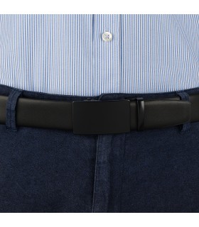 Pasek męski skórzany 3,5 cm klamra automatyczna Beltimore | Krateczka.pl