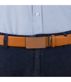 Pasek męski skórzany 3,5 cm klamra automatyczna Beltimore| Krateczka.pl