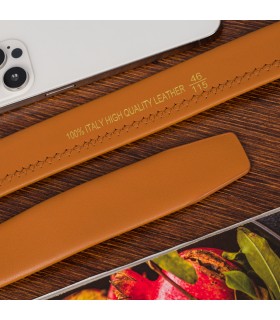 Pasek męski skórzany 3,5 cm klamra automatyczna Beltimore| Krateczka.pl