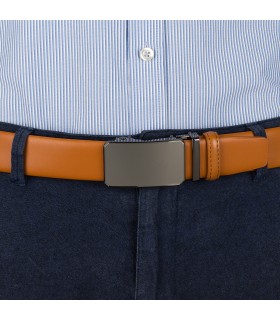 Pasek męski skórzany 3,5 cm klamra automatyczna Beltimore| Krateczka.pl