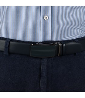 Pasek męski skórzany 3,5 cm klamra automatyczna Beltimore  | Krateczka.pl