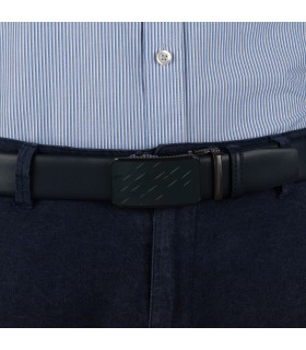 Pasek męski skórzany 3,5 cm klamra automatyczna Beltimore  | Krateczka.pl
