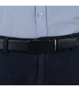 Pasek męski skórzany 3,5 cm klamra automatyczna Beltimore  | Krateczka.pl