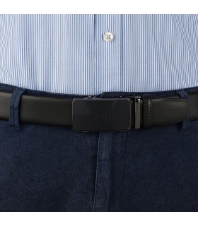 Pasek męski skórzany 3,5 cm klamra automatyczna Beltimore | Krateczka.pl