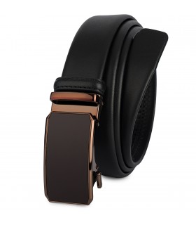 Pasek męski skórzany 3,5 cm klamra automatyczna Beltimore | Krateczka.pl