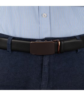 Pasek męski skórzany 3,5 cm klamra automatyczna Beltimore | Krateczka.pl