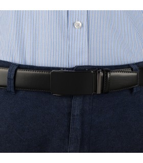 Pasek męski skórzany 3,5 cm klamra automatyczna Beltimore  | Krateczka.pl