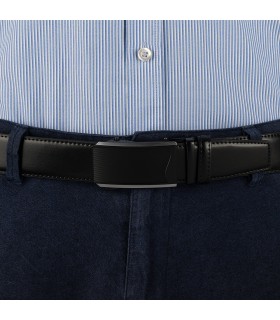 Pasek męski skórzany 3,5 cm klamra automatyczna Beltimore  | Krateczka.pl