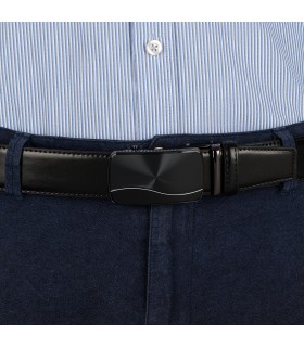 Pasek męski skórzany 3,5 cm klamra automatyczna Beltimore  | Krateczka.pl