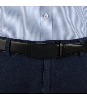 Pasek męski skórzany 3,5 cm klamra automatyczna Beltimore  | Krateczka.pl