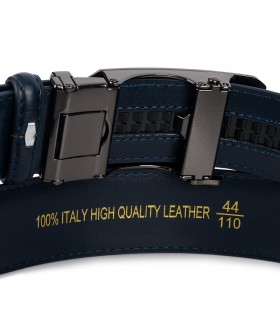Pasek męski skórzany 3,5 cm klamra automatyczna Beltimore  | Krateczka.pl