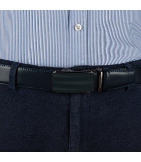 Pasek męski skórzany 3,5 cm klamra automatyczna Beltimore  | Krateczka.pl