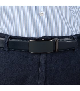 Pasek męski skórzany 3,5 cm klamra automatyczna Beltimore  | Krateczka.pl