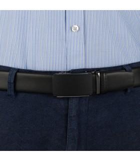 Pasek męski skórzany 3,5 cm klamra automatyczna Beltimore  | Krateczka.pl