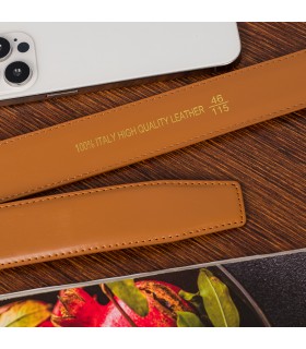 Pasek męski skórzany 3,5 cm klamra automatyczna Beltimore  | Krateczka.pl