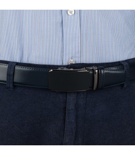 Pasek męski skórzany 3,5 cm klamra automatyczna Beltimore  | Krateczka.pl