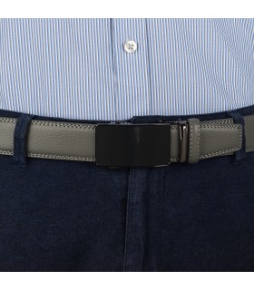 Pasek męski skórzany 3,5 cm klamra automatyczna Beltimore  | Krateczka.pl