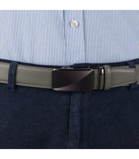 Pasek męski skórzany 3,5 cm klamra automatyczna Beltimore  | Krateczka.pl