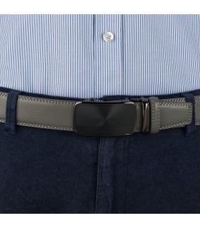 Pasek męski skórzany 3,5 cm klamra automatyczna Beltimore  | Krateczka.pl