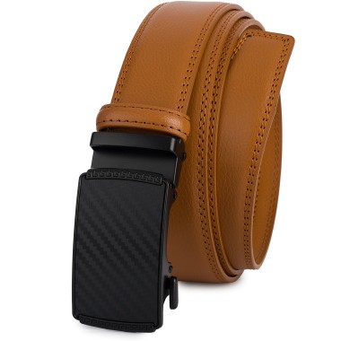 Pasek męski skórzany 3,5 cm klamra automatyczna Beltimore  | Krateczka.pl