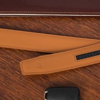 Pasek męski skórzany 3,5 cm klamra automatyczna Beltimore  | Krateczka.pl