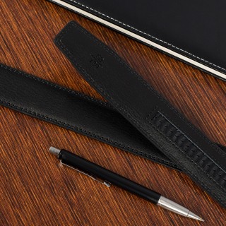 Pasek męski skórzany 3,5 cm klamra automatyczna Beltimore  | Krateczka.pl