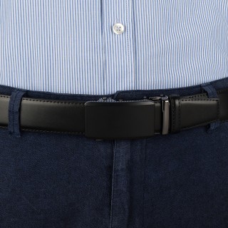 Pasek męski skórzany 3,5 cm klamra automatyczna Beltimore  | Krateczka.pl